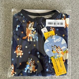 NIB Little Sleepies Bluey Dance Mode Shorty Zippy, 12-18 months
